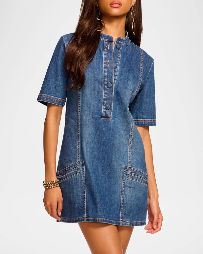 Ramy Brook Skylar Denim Mini Dress 4