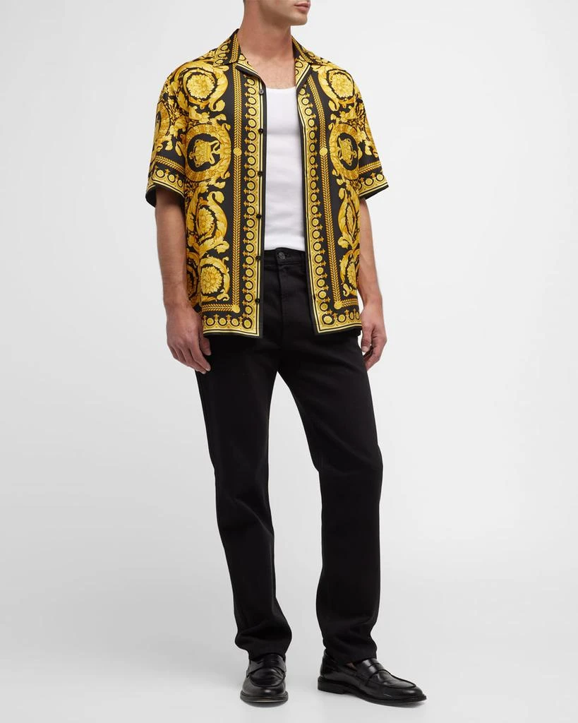 Versace Men's Barocco Silk Camp Shirt 3