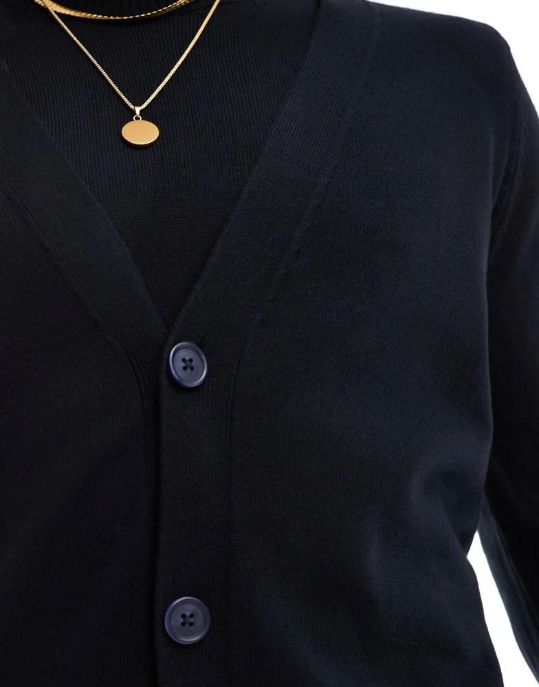 ASOS ASOS DESIGN co-ord knitted cardigan in navy 2