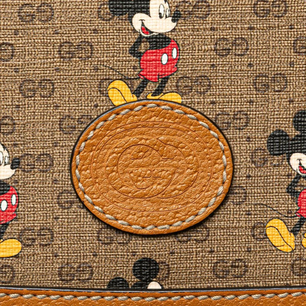 Gucci Gucci Disney Micro GG Supreme Canvas Mickey Mouse Flap Crossbody Bag 6