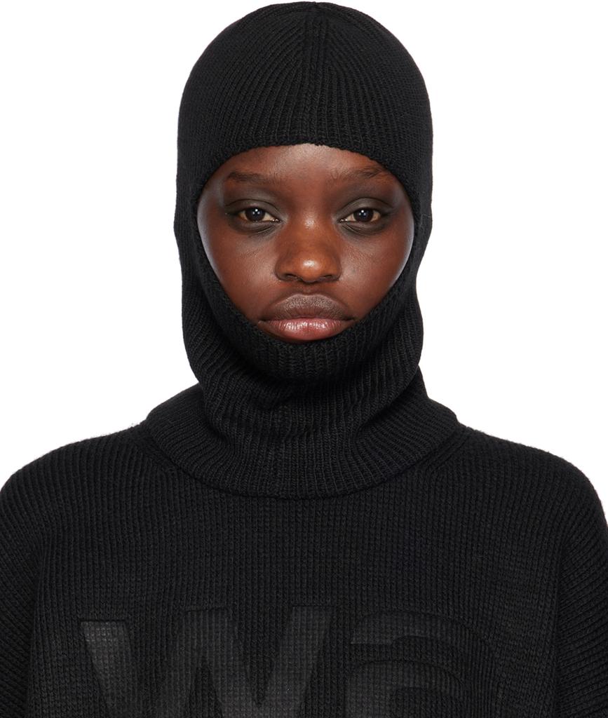 【ALEXANDER WANG】LOGO EARMUFF BEANIE logo earmuff beanie in ribbed wool stretch – On Sale Now