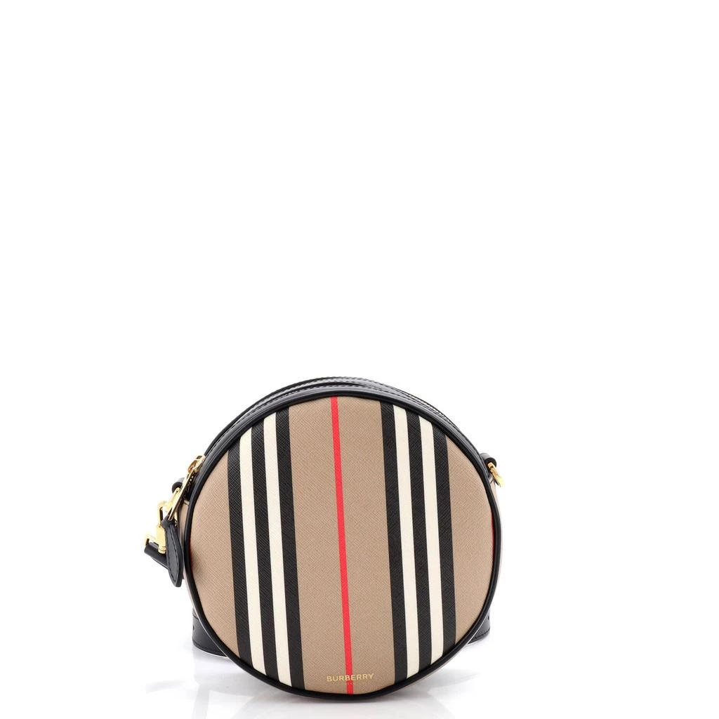 Burberry Louise Round Bag Icon Stripe E-Canvas