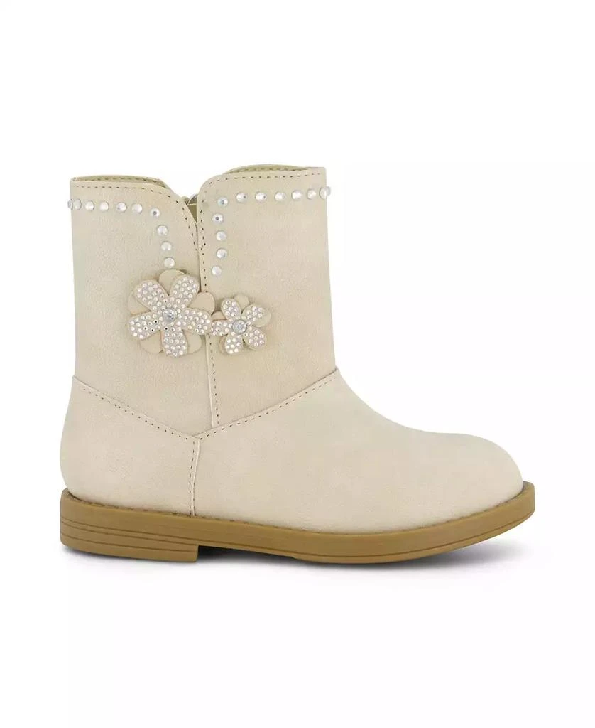 Jessica Simpson Toddler Girls Evie Flower Mid Shaft Boot 10
