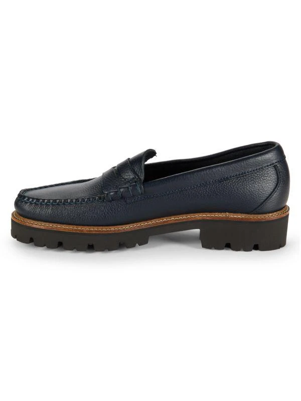 G.H. Bass Larson Lug Sole Leather Penny Loafers 4