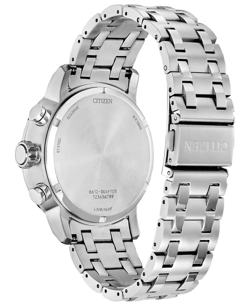 Citizen Eco-Drive Men's Chronograph Weekender Stainless Steel Bracelet Watch 44mm 5