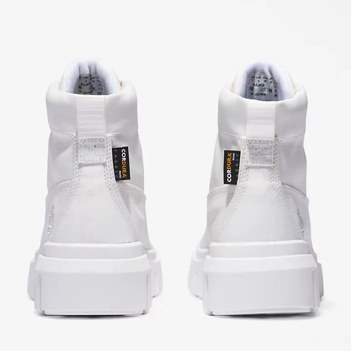 Timberland Greyfield Canvas Boots for Women in White 5