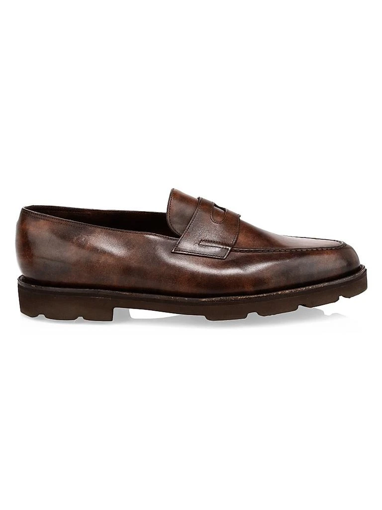 John lobb Lopez Chunky Leather Penny Loafers size 12 $1590 John Lobb Lopez in Black Calf – The Hand main image 2