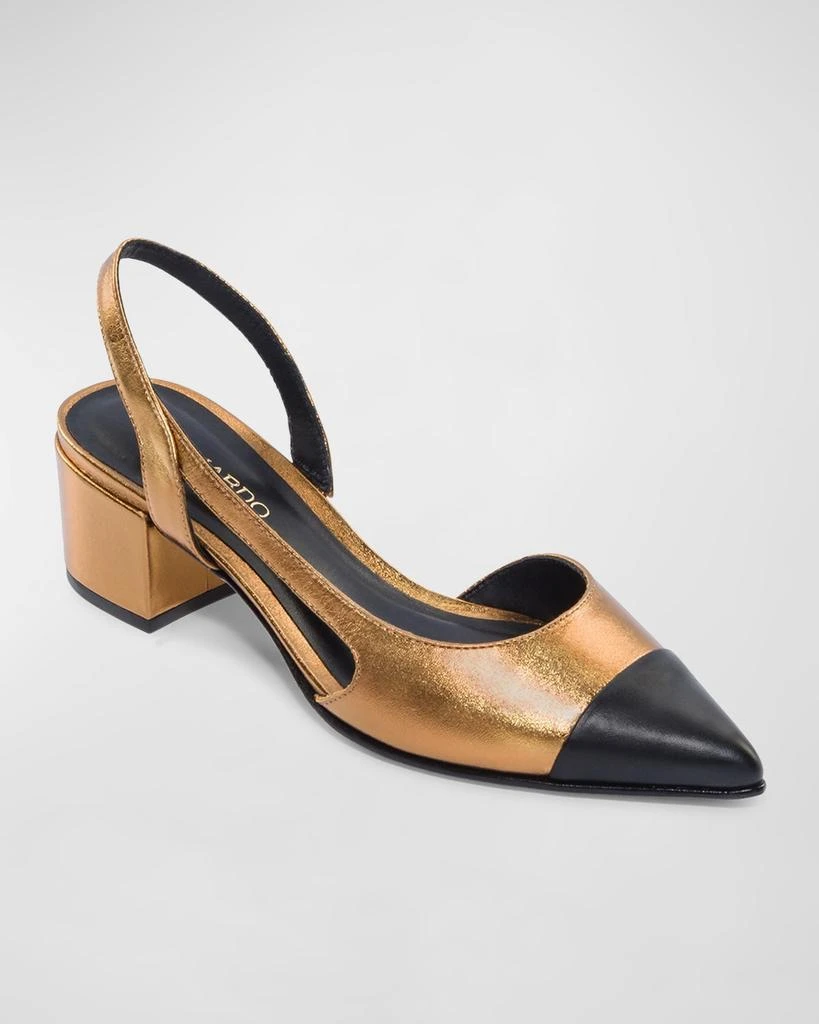 Bernardo Monroe Cap-Toe Slingback Pumps 2