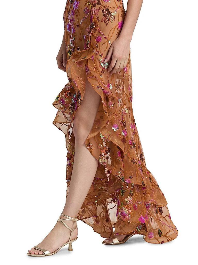 BRONX AND BANCO Sicilia Sequined Maxi Dress 6