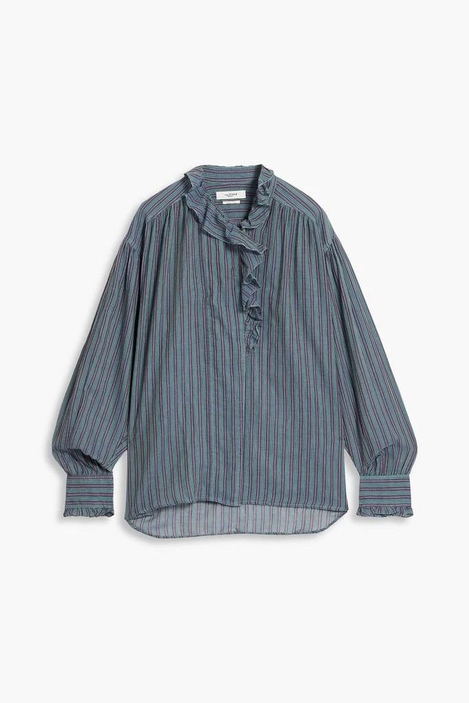 MARANT  ÉTOILE Pamias ruffled striped cotton blouse 1