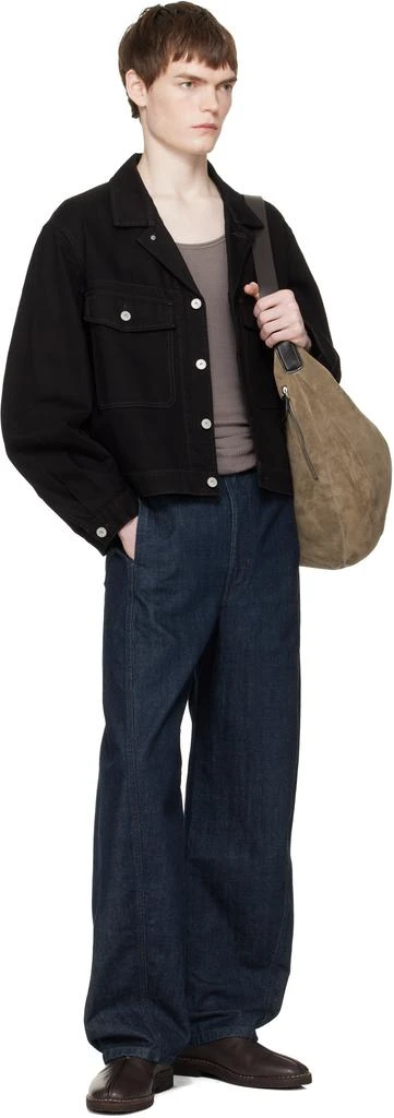 Lemaire Black Trucker Denim Jacket 5