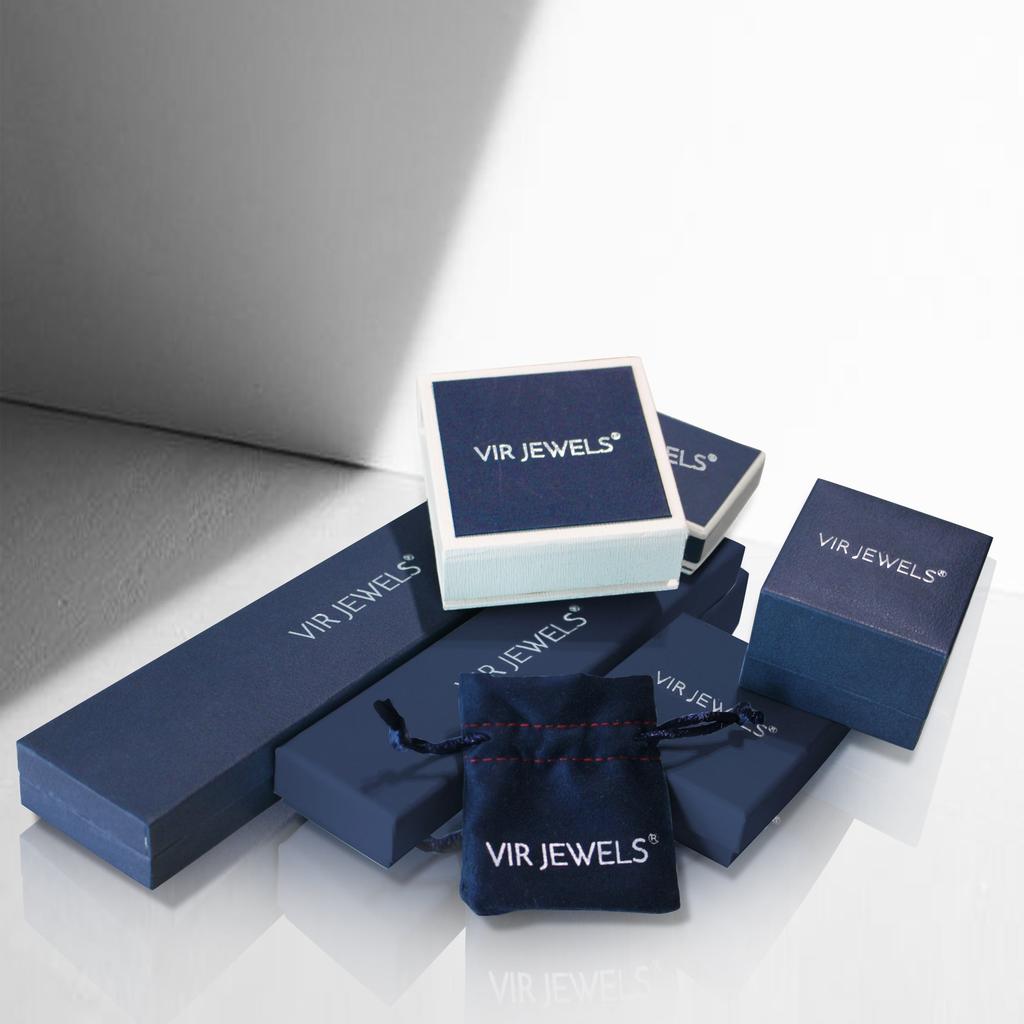 Vir Jewels 1/2 cttw Inside Out Diamond Hoop Earrings .925 Sterling Silver 1 Vir Jewels 1⁄2 CTTW 5 Stone Diamond Ring Engagement Bridal in 14K