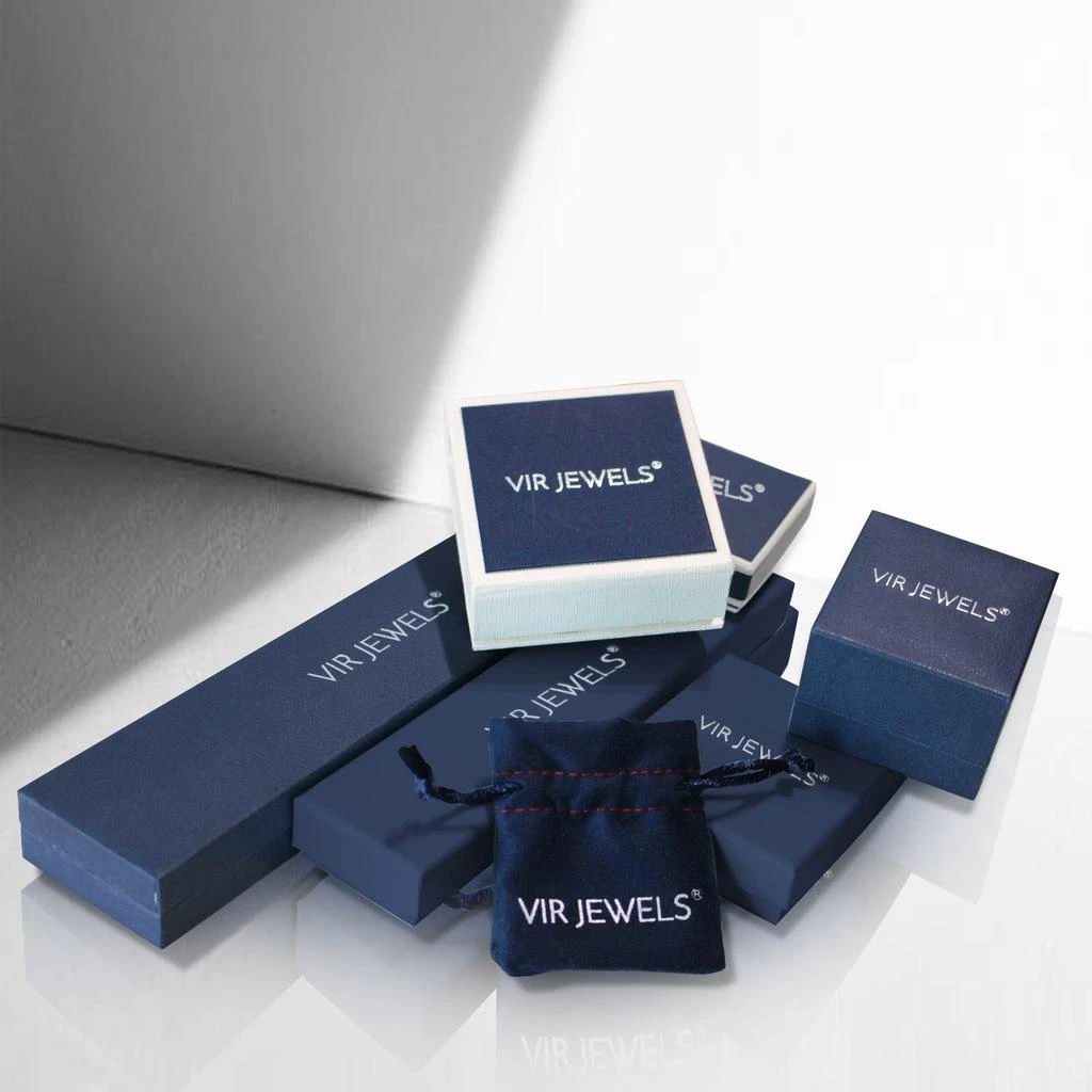 Vir Jewels 1/10 cttw Lab Grown Diamond Wedding Band in Sterling Silver For Women 5