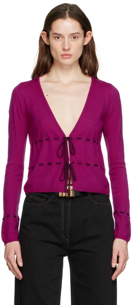 Saks Potts Purple Margrethe Cardigan 1