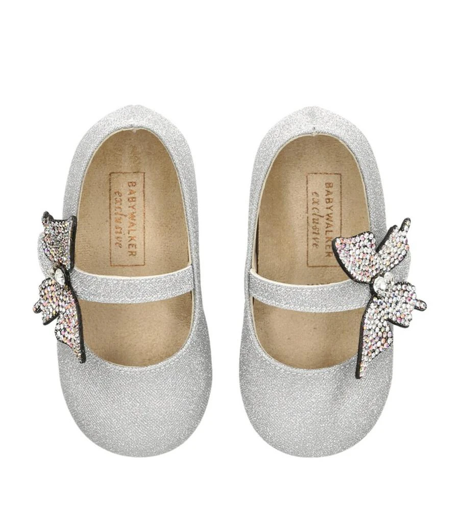 Babywalker Crystal Butterfly Ballet Flats 4