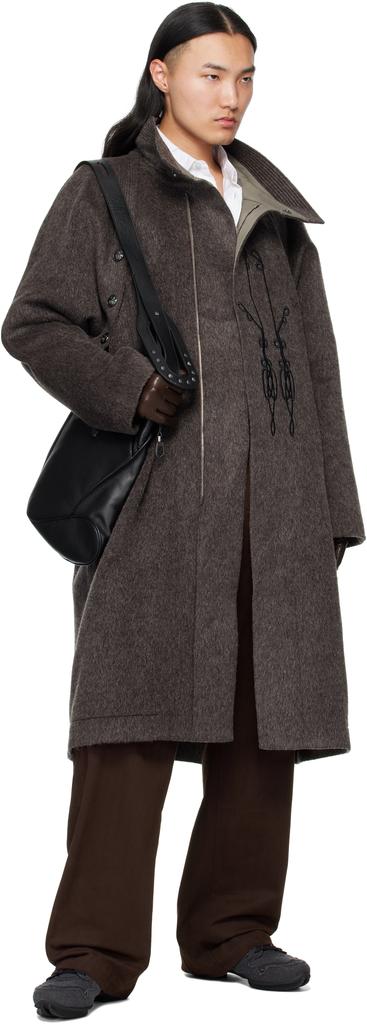 Kiko Kostadinov Gray Kormos Military Coat - Coats - Compare Prices