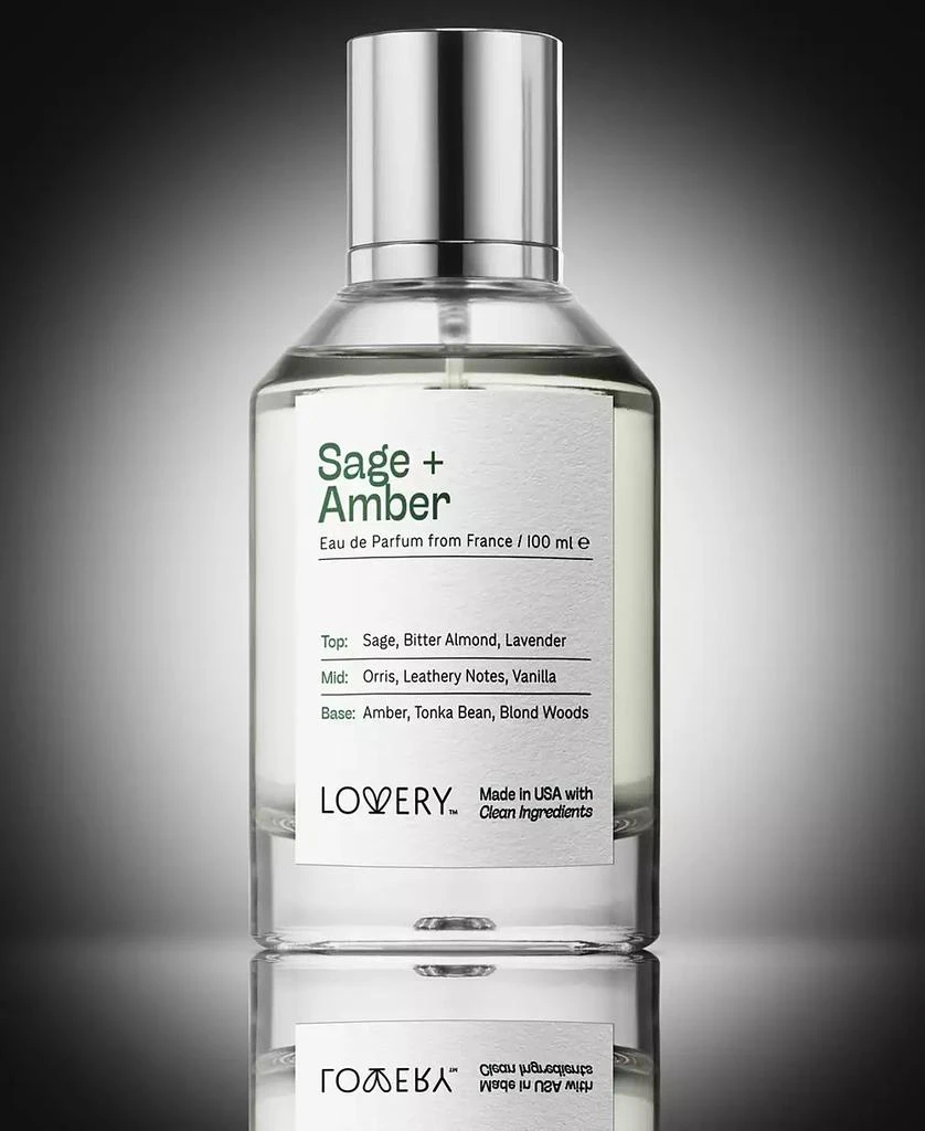 Lovery Sage + Amber Eau de Parfum, 3.4 oz. 3