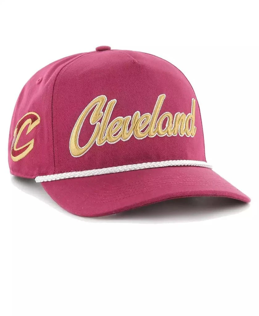 47 Brand Men's Wine Cleveland Cavaliers Overhand Logo Hitch Adjustable Hat 1