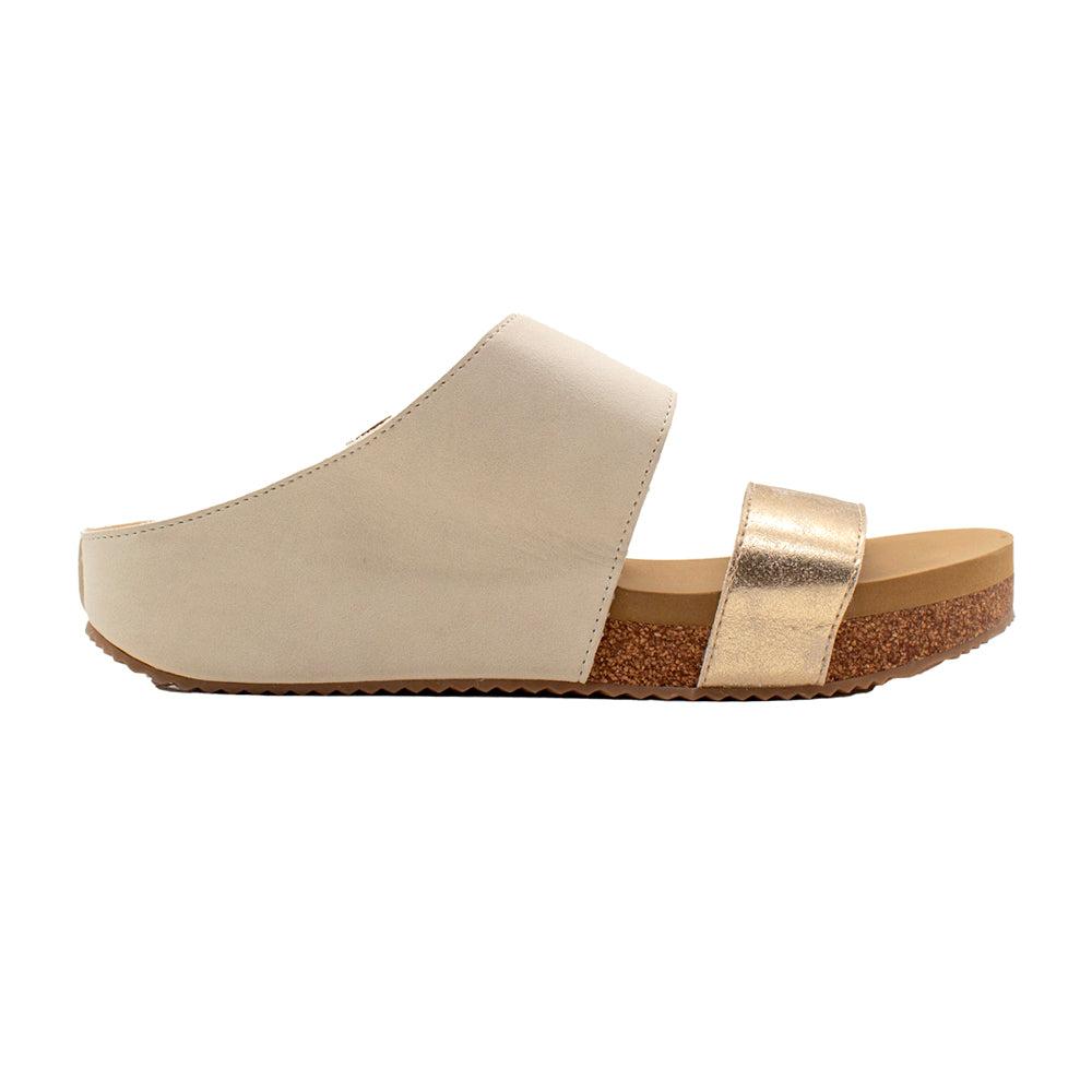 VOLATILE Campfire Metallic Slide Sandals