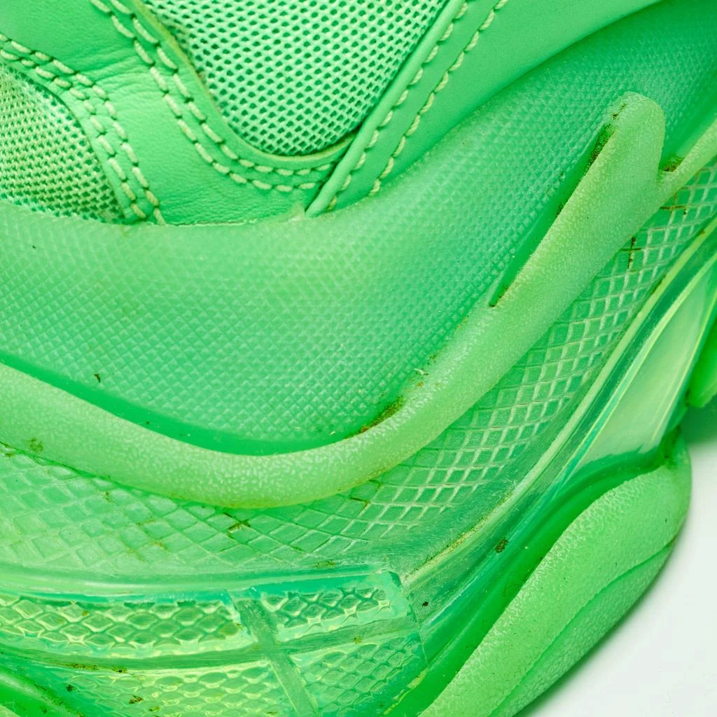 Balenciaga Balenciaga Green Mesh and Faux Leather Triple S Sneakers Size 37 8