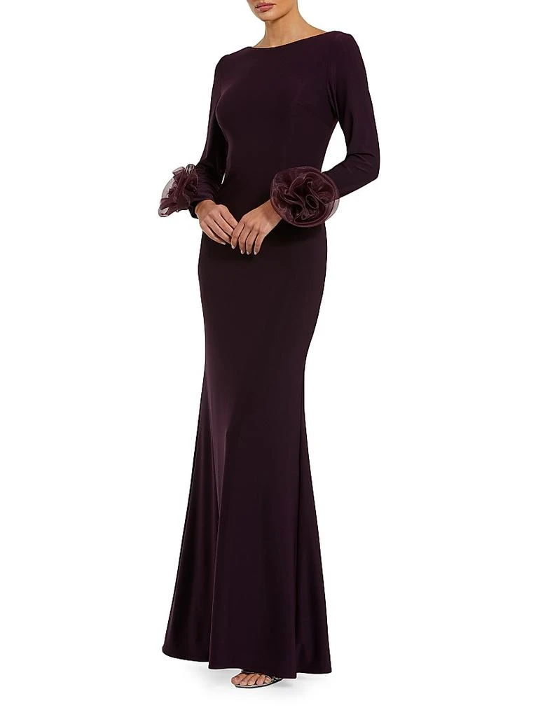 Mac Duggal Organza Rosette Long-Sleeve Gown - Dresses & Skirts - Free Shipping - BeyondStyle Mac Duggal Organza Rosette Long-Sleeve Gown - Dresses & Skirts - Free Shipping - BeyondStyle