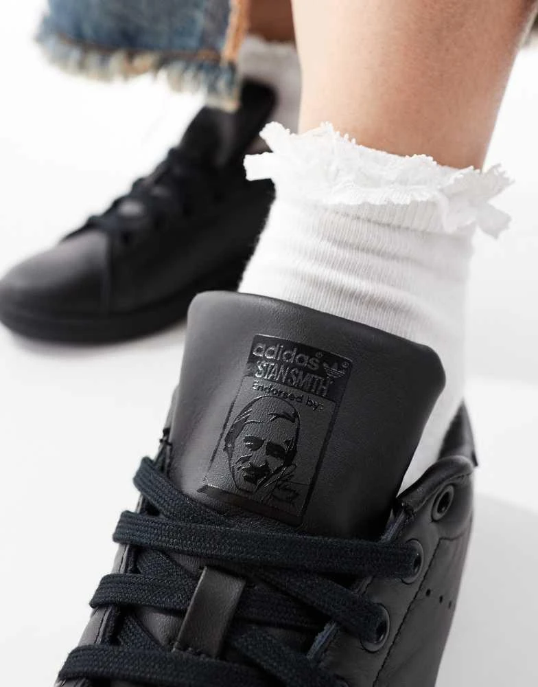 Adidas adidas Originals Stan Smith trainers in black 3