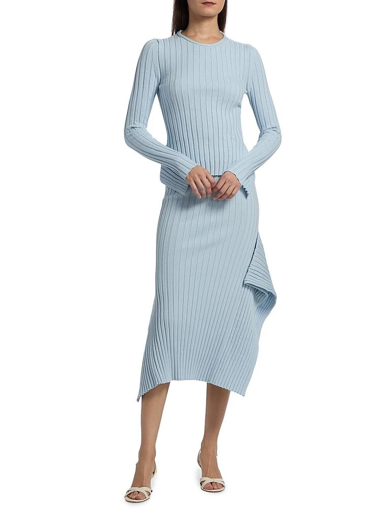 Stella McCartney Textured Knit Long-Sleeve Top 2