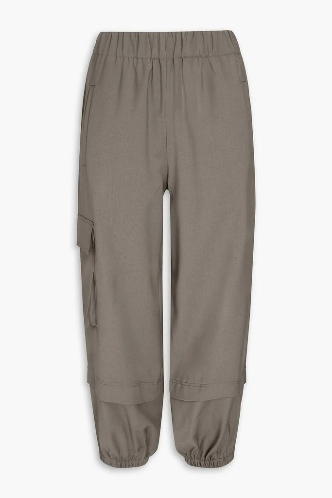 Tibi Cropped woven track pants 1