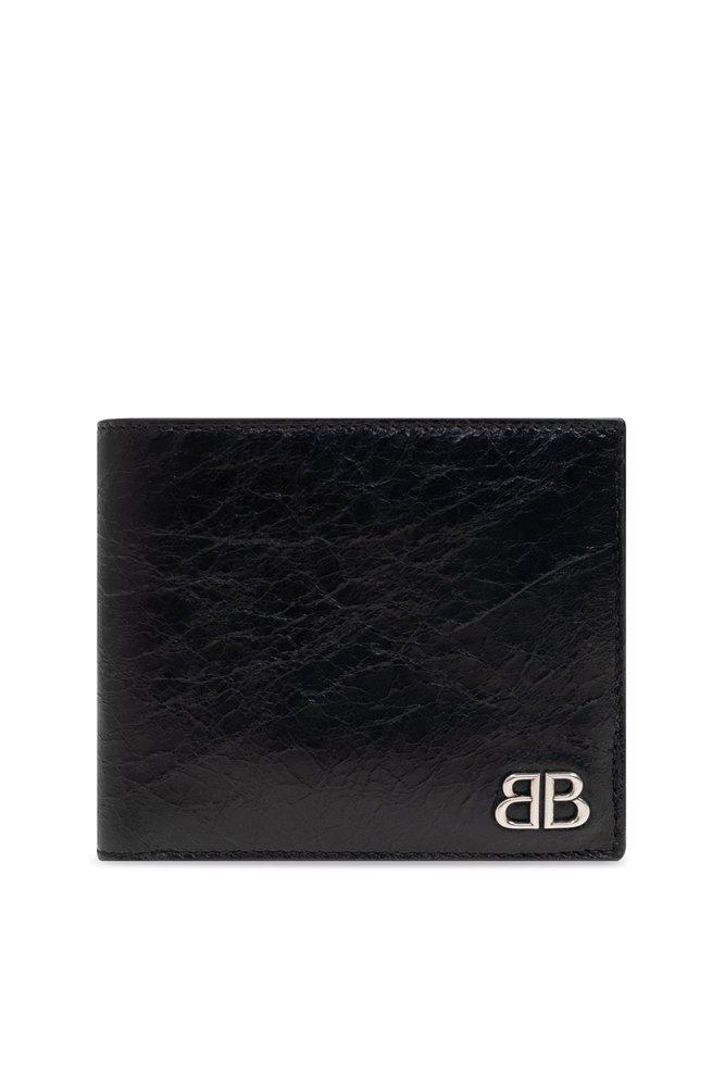 Balenciaga Logo Plaque Bifold Wallet