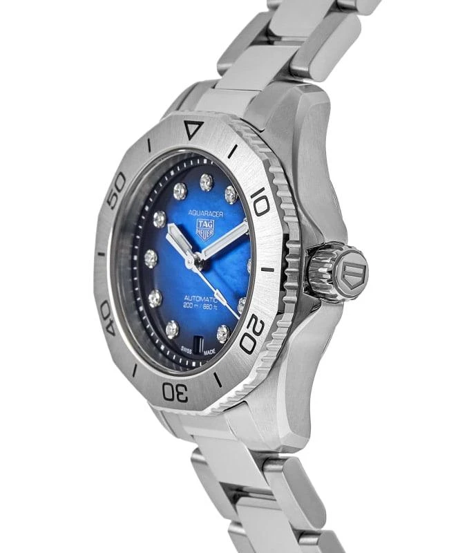 Tag Heuer Tag Heuer Aquaracer Professional 200 Date Automatic Blue Diamond Dial Steel Women's Watch WBP2411.BA0622 3