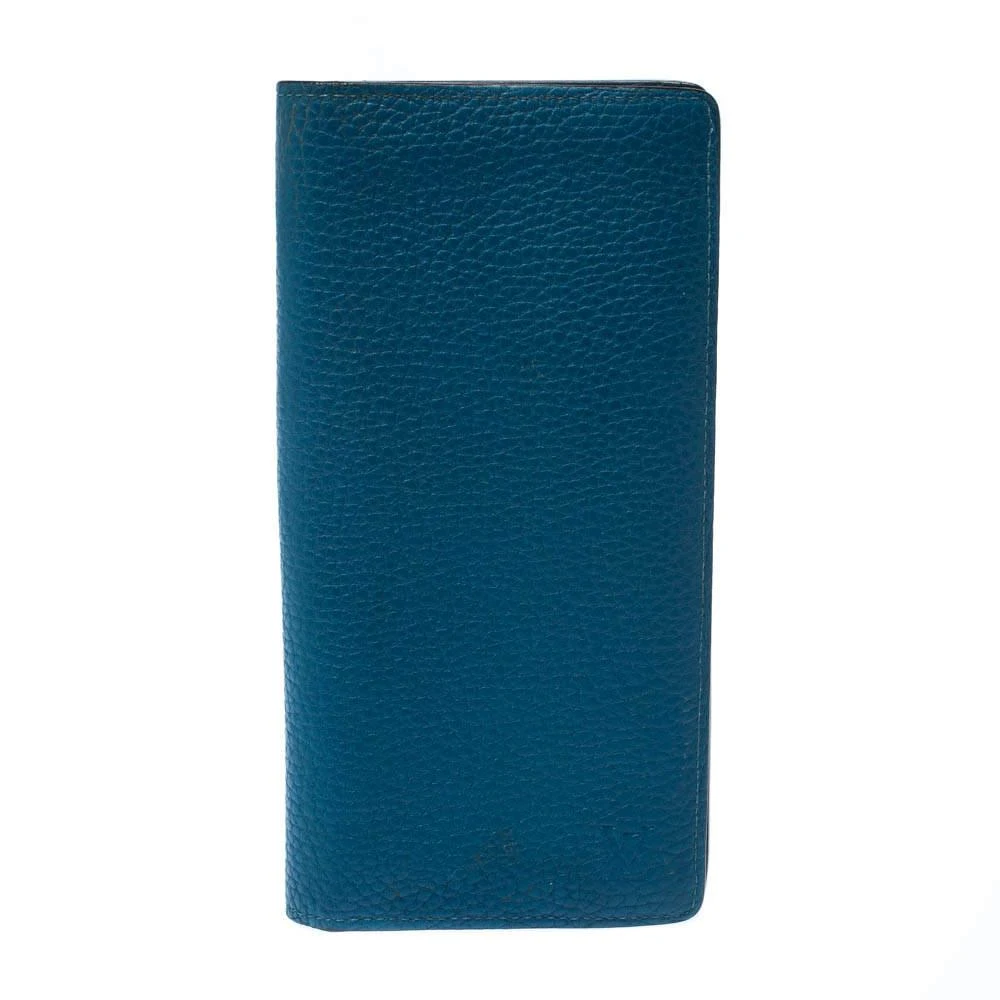 Louis Vuitton Louis Vuitton Blue Taurillon Leather Brazza Wallet 1