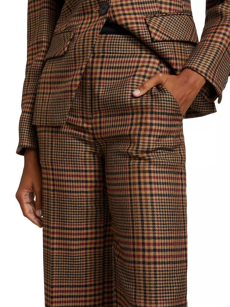 VERONICA BEARD Brixton Wool Plaid Pants 6