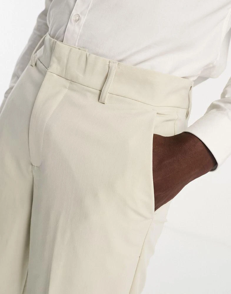 Only & Sons Only & Sons loose fit suit trousers in beige 5