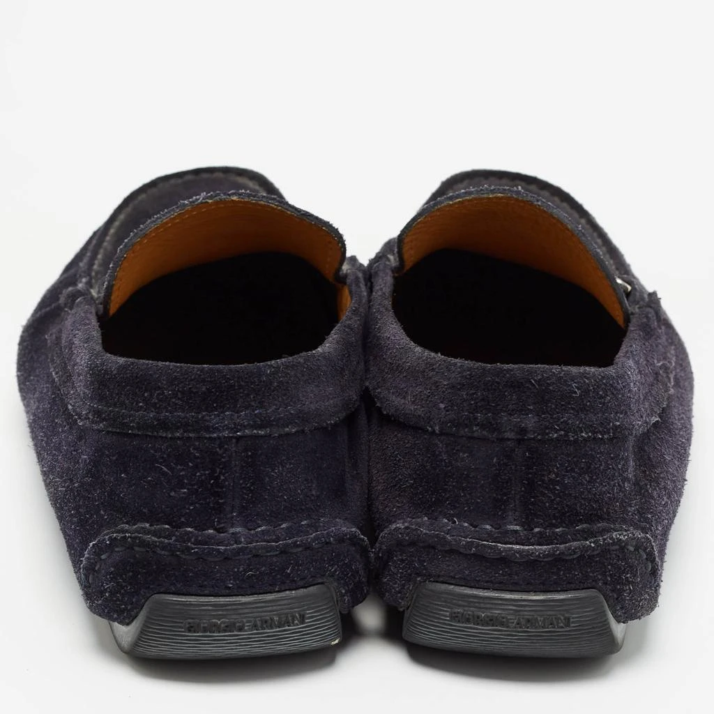 Giorgio Armani Giorgio Armani Navy Blue Suede Slip On Loafers Size 43.5 5
