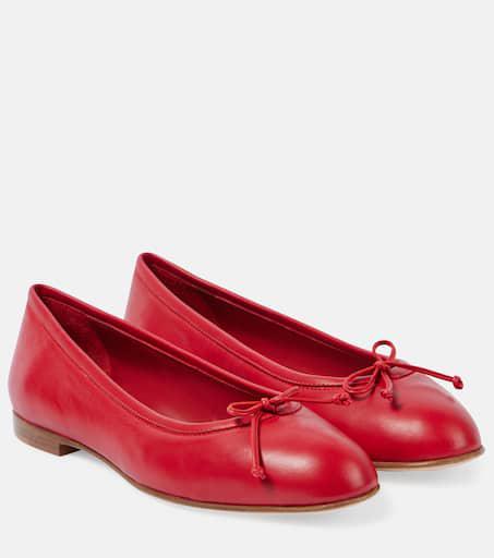 36 2/1 ザロウ Claudette Bow Leather Ballet The Row Claudette Bow leather ballet flats - Shoes - Compare
