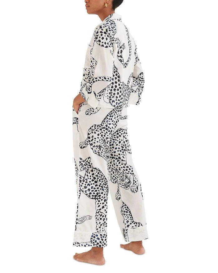 Desmond 
Dempsey Jag Print Wide Leg Pajama Set 3