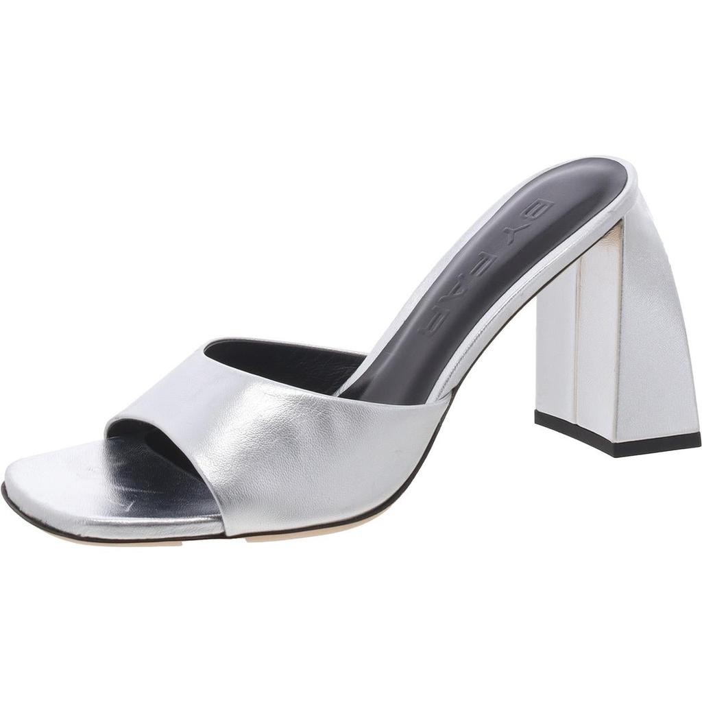 by FAR Michele Womens Leather Metallic Heels