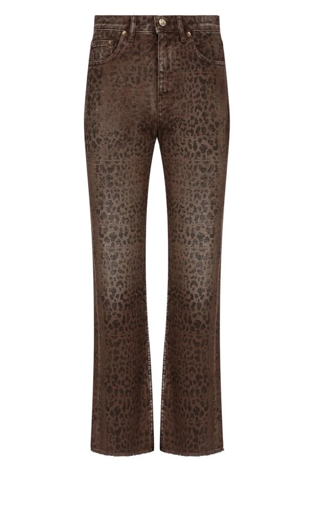 Golden Goose Deluxe Brand Golden Goose Deluxe Brand Leopard Printed Flared Jeans 1