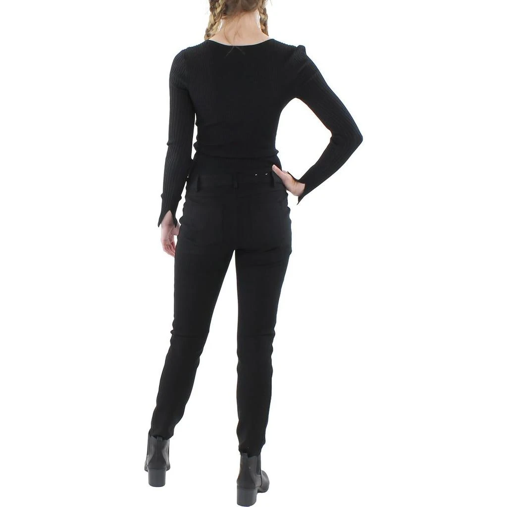 Jonathan Simkhai Alexia Womens Cut-Out Fitted Pullover Top 2