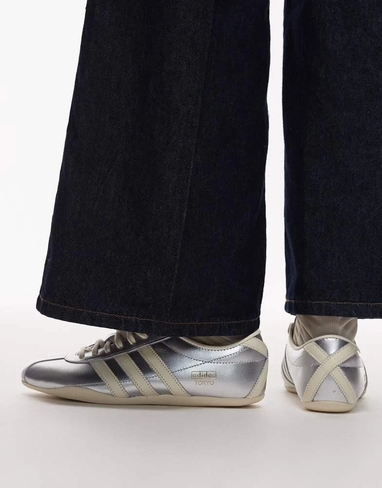 adidas Originals Tokyo trainers in metallic silver and cream  On Sale Now  with Up to 32% Off | Discover Exclusive Deals & Savings at BeyondStyle   Authentic Adidas Home|Women|Shoes with Limited-Time