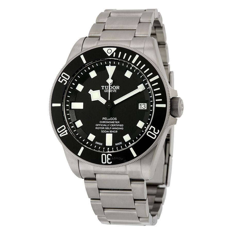 Tudor Pelagos Chronometer Black Dial Titanium Men's Watch M25600TN-0001