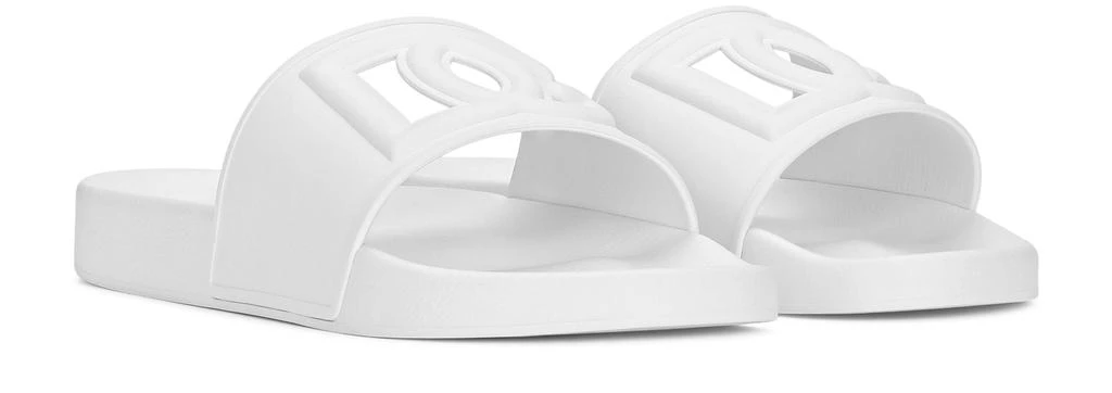 Dolce & Gabbana Rubber beachwear sliders with DG logo 3