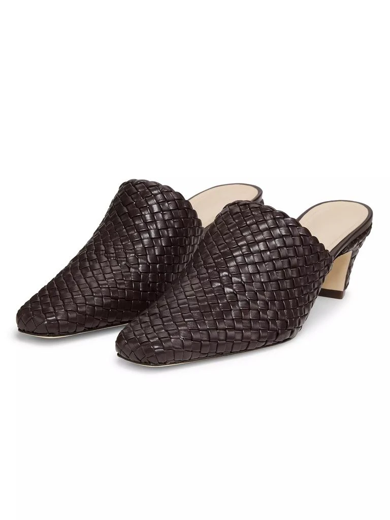22élevé Braided Leather Block Heel Mules 2