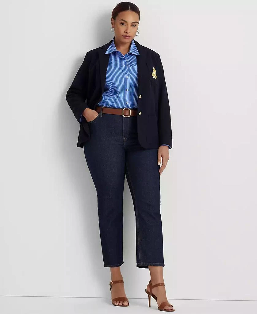 Ralph Lauren Plus Size Jacquard Blazer 4