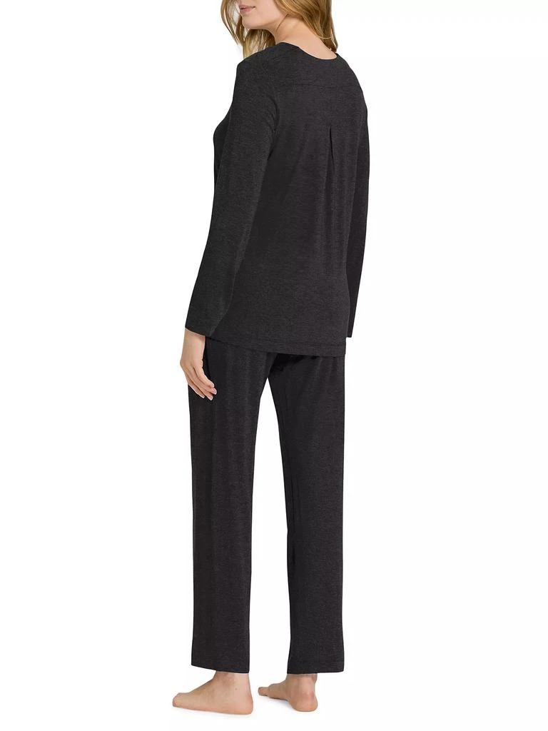 Hanro Champagne Long-Sleeve Pajama Set 3