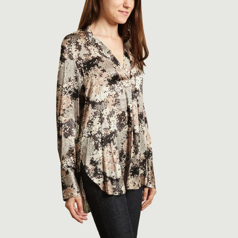 BY MALENE BIRGER Mabillon printed blouse Dark grey mel BY MALENE BIRGER 2