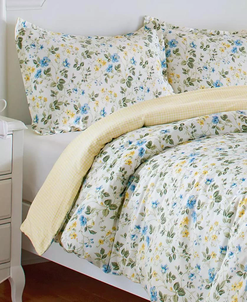 Laura Ashley Meadow Floral 2-Pc. Duvet Cover Set 4