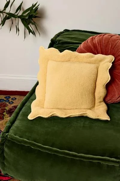 Urban Outfitters Pasta Shape Plush Textural Throw Pillow 1