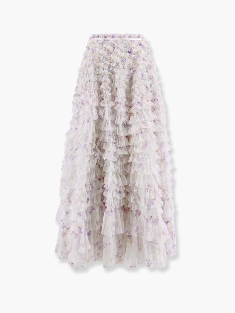 Needle & Thread Ruffled tulle long skirt