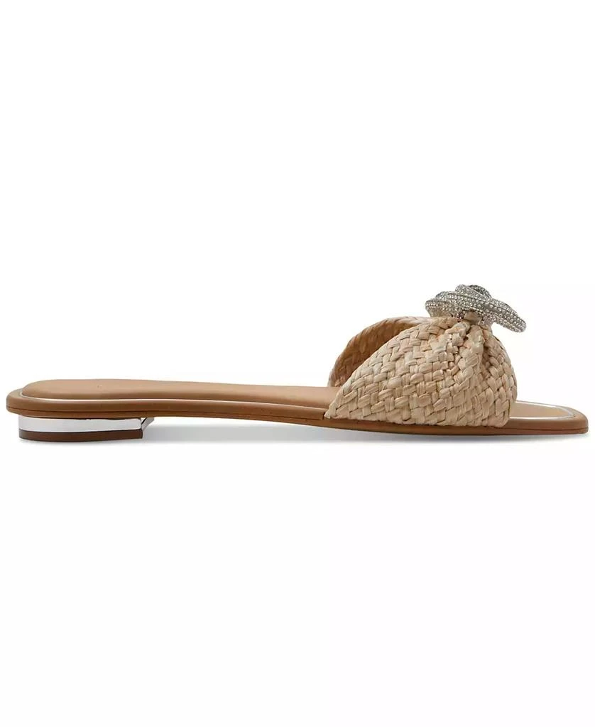 ALDO Women's Acirarwen Rhinestone Bow Flat Slide Sandals 2